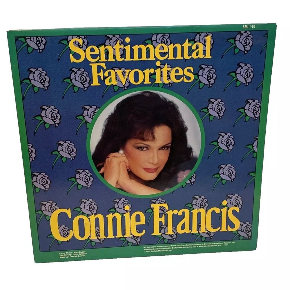 Connie Francis Sentimental Favorites (Vinyl, 1984)Suffolk Marketing SMI 1-51 VG+